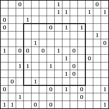 8x8 in 14x14 multi binaire puzzel