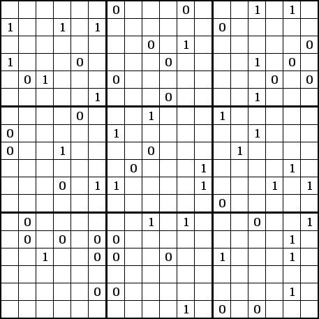 9x6x6 multi binaire puzzel